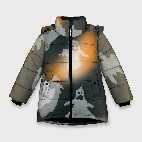 Зимняя куртка для девочки Ахи страхи / 3D-Черный – фото 1