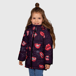 Куртка зимняя для девочки Магия улыбки, цвет: 3D-красный — фото 2