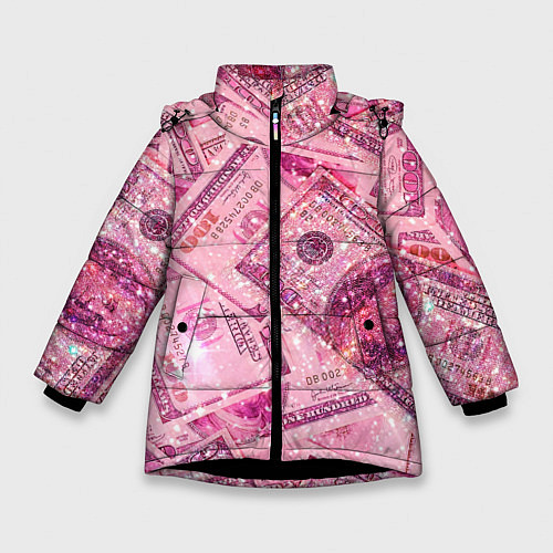 Зимняя куртка для девочки Дорого богато / 3D-Черный – фото 1