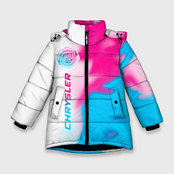 Зимняя куртка для девочки Chrysler neon gradient style: по-вертикали