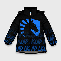 Куртка зимняя для девочки Team Liquid style, цвет: 3D-светло-серый