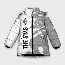 Зимняя куртка для девочки The Sims glitch на светлом фоне по-вертикали