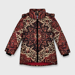 Куртка зимняя для девочки Ковролин, цвет: 3D-красный