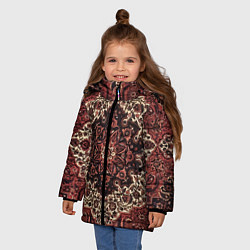 Куртка зимняя для девочки Ковролин, цвет: 3D-красный — фото 2