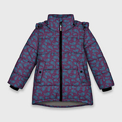 Куртка зимняя для девочки Пейсли узор, цвет: 3D-светло-серый