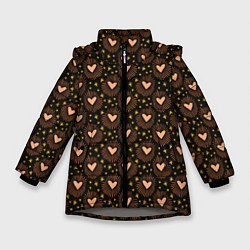 Зимняя куртка для девочки Волшебные сердечки