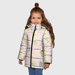 Куртка зимняя для девочки ВИП персона, цвет: 3D-черный — фото 2