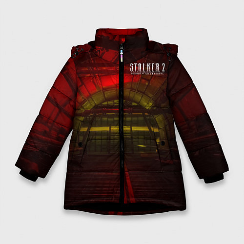 Зимняя куртка для девочки STALKER 2 подземная лаборатория / 3D-Черный – фото 1