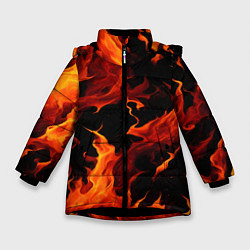Зимняя куртка для девочки Пламя в темноте
