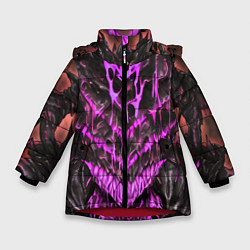 Куртка зимняя для девочки Pink slime, цвет: 3D-красный