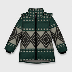 Куртка зимняя для девочки Свитер пацана, цвет: 3D-светло-серый