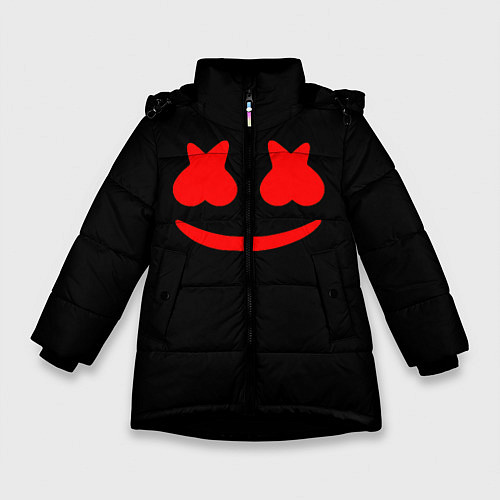 Зимняя куртка для девочки Маршмеллоу Comstock / 3D-Черный – фото 1