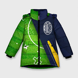 Зимняя куртка для девочки AC Milan football field