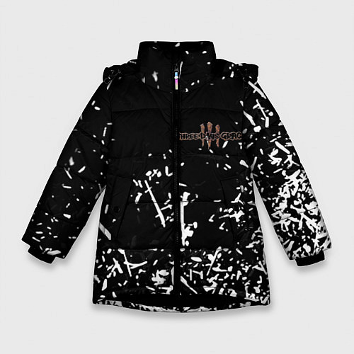 Зимняя куртка для девочки Three days grace краски / 3D-Черный – фото 1