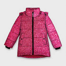 Куртка зимняя для девочки Яркий розовый блеск, цвет: 3D-красный