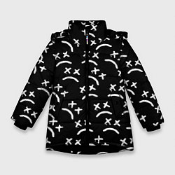 Зимняя куртка для девочки Marshmello pattern music dj