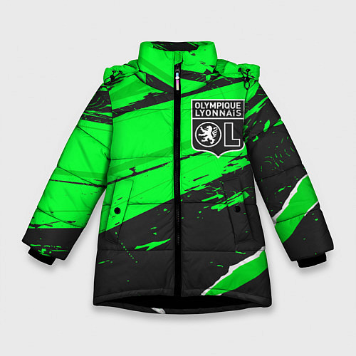 Зимняя куртка для девочки Lyon sport green / 3D-Черный – фото 1