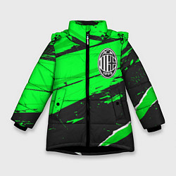 Зимняя куртка для девочки AC Milan sport green