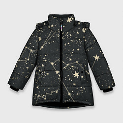 Зимняя куртка для девочки Звёздная карта