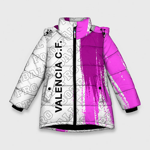 Зимняя куртка для девочки Valencia pro football по-вертикали / 3D-Черный – фото 1