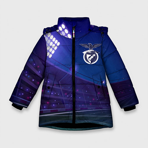 Зимняя куртка для девочки Benfica ночное поле / 3D-Черный – фото 1