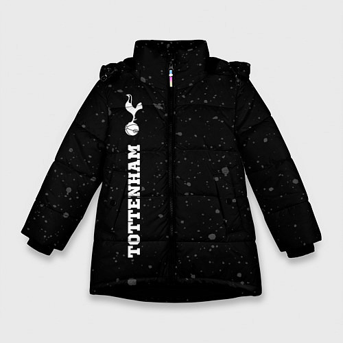 Зимняя куртка для девочки Tottenham sport на темном фоне по-вертикали / 3D-Черный – фото 1