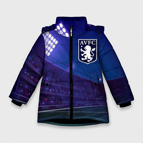 Зимняя куртка для девочки Aston Villa ночное поле / 3D-Черный – фото 1