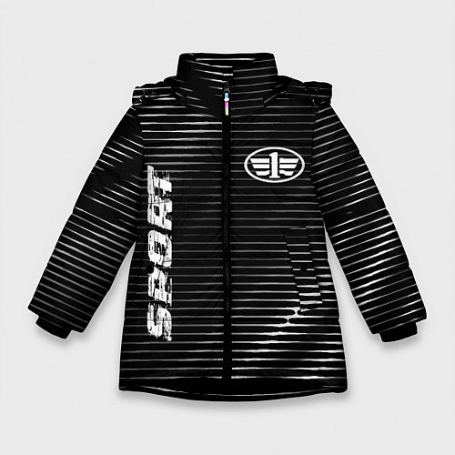 Зимняя куртка для девочки FAW sport metal / 3D-Черный – фото 1