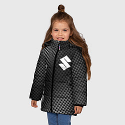 Куртка зимняя для девочки Suzuki sport carbon, цвет: 3D-черный — фото 2