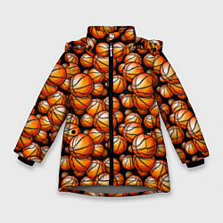 Зимняя куртка для девочки Баскетбольные мячики