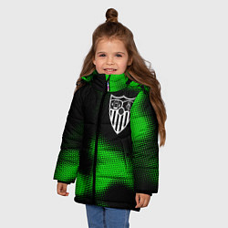 Куртка зимняя для девочки Sevilla sport halftone, цвет: 3D-черный — фото 2