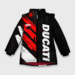Зимняя куртка для девочки Ducati - красный технологический
