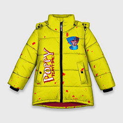 Куртка зимняя для девочки Poppy Playtime Хагги Вагги монстр, цвет: 3D-красный