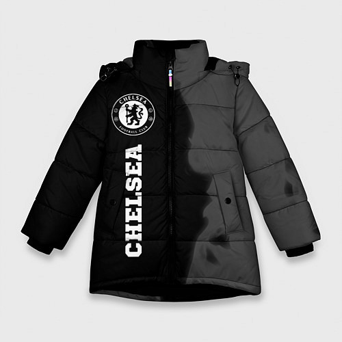 Зимняя куртка для девочки Chelsea sport на темном фоне по-вертикали / 3D-Черный – фото 1