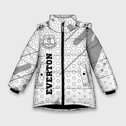 Зимняя куртка для девочки Everton sport на светлом фоне по-вертикали / 3D-Черный – фото 1