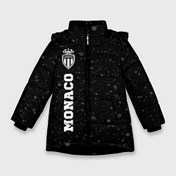 Зимняя куртка для девочки Monaco sport на темном фоне по-вертикали