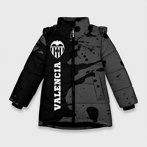 Зимняя куртка для девочки Valencia sport на темном фоне по-вертикали / 3D-Черный – фото 1