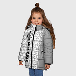 Куртка зимняя для девочки Inter sport на светлом фоне по-вертикали, цвет: 3D-черный — фото 2