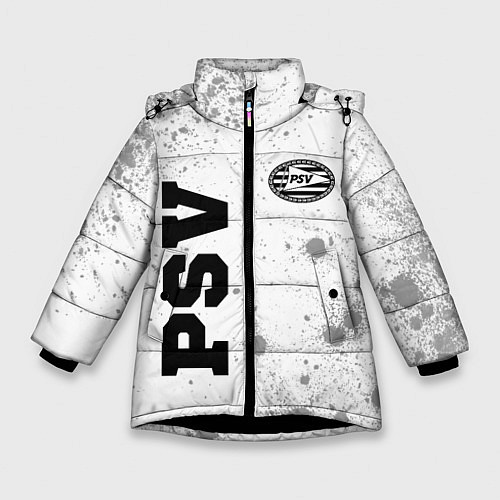 Зимняя куртка для девочки PSV sport на светлом фоне вертикально / 3D-Черный – фото 1