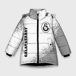 Куртка зимняя для девочки Galatasaray sport на светлом фоне вертикально, цвет: 3D-черный