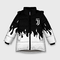 Куртка зимняя для девочки Juventus fire, цвет: 3D-светло-серый