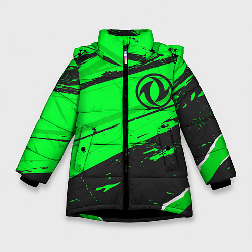 Зимняя куртка для девочки Dongfeng sport green / 3D-Черный – фото 1