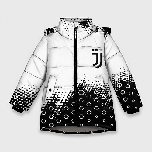 Зимняя куртка для девочки Juventus sport steel / 3D-Светло-серый – фото 1