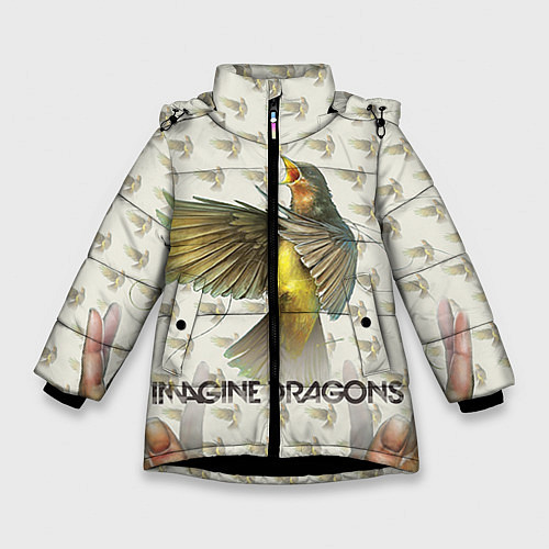 Зимняя куртка для девочки Imagine Dragons: Fly / 3D-Черный – фото 1