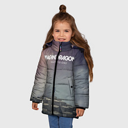 Куртка зимняя для девочки Imagine Dragons: Night Visions, цвет: 3D-светло-серый — фото 2