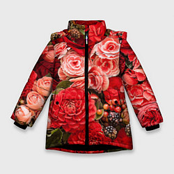 Зимняя куртка для девочки Ассорти из цветов