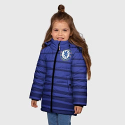 Куртка зимняя для девочки Chelsea: Diego Gosta, цвет: 3D-черный — фото 2