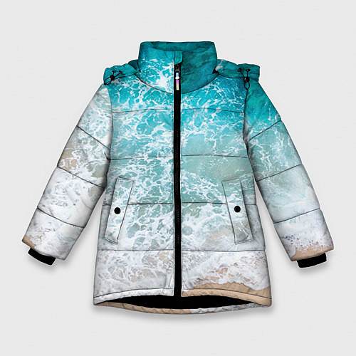 Зимняя куртка для девочки Берег / 3D-Черный – фото 1