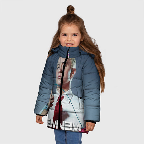 Зимняя куртка для девочки Eminem Fire / 3D-Красный – фото 3