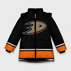 Куртка зимняя для девочки Anaheim Ducks Selanne, цвет: 3D-черный